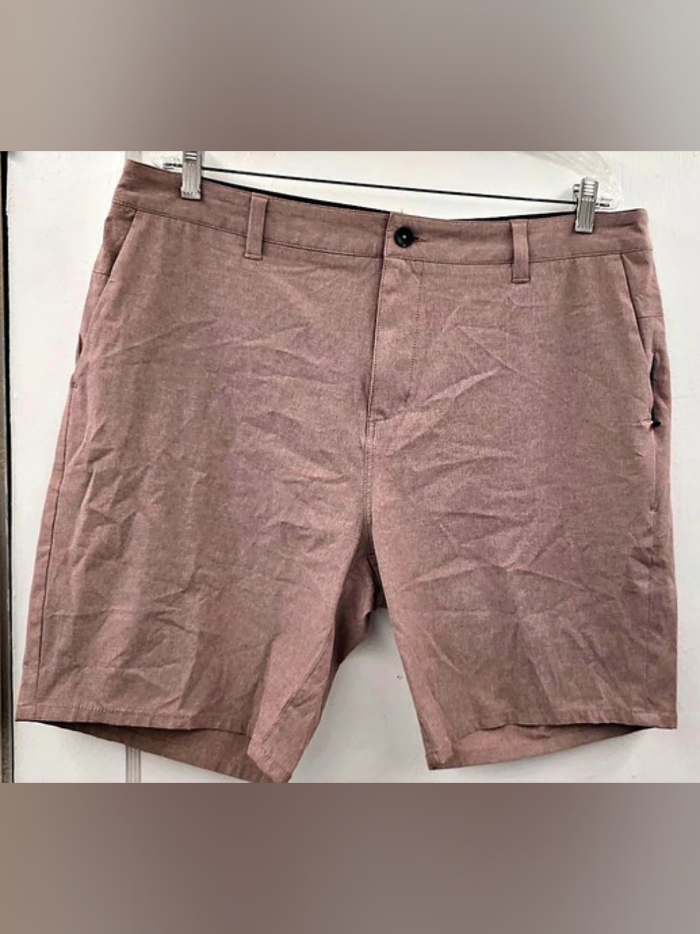 Vuori Men's Meta Performance Chino Shorts 8" Inseam Sable Brown / Mauve